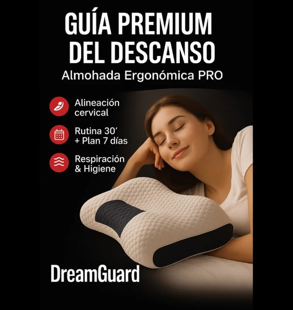 Almohada de punto ergonómica 3D